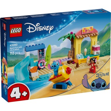 【台中翔智積木】LEGO 樂高 迪士尼™ 43280 與莉蘿和史迪奇樂遊海灘