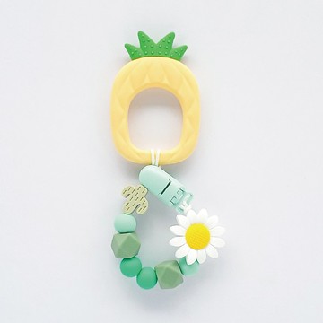 8顆 無字 向日葵 仙人掌 黃色旺來固齒器 / 客製化奶嘴鏈