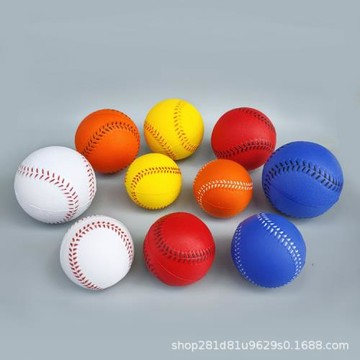 廠家直銷PU球類玩具 發泡棒球 PU發泄海綿球 7.0CM9CM棒球解壓球