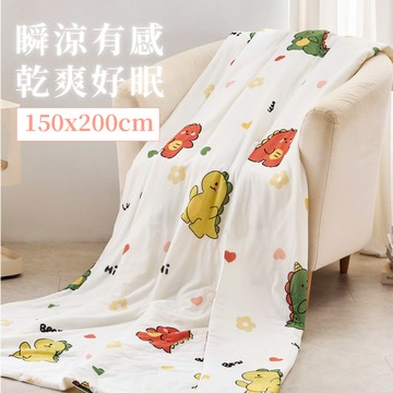 韓風美顏零度冰紗涼被150x200cm-侏儸紀
