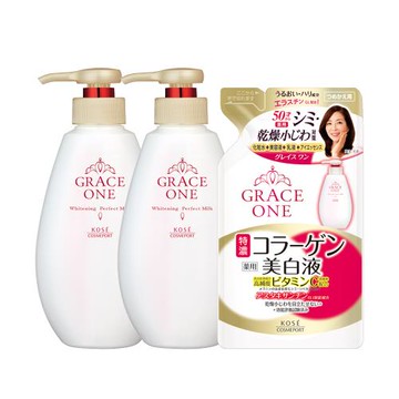 KOSE 極上活妍 緊緻淨斑美容液4件組 (230mlx2+補充包200mlx2)