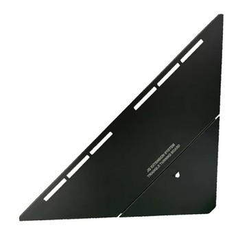 JG Outdoor 三角轉板 深木色/午夜黑 原木/鋁板材質 台灣產  88 x 43cm  88cm  午夜黑色