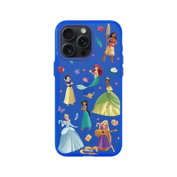 iPhone 15 Pro Max Clear 激光藍 - 迪士尼-公主系列 Disney Princess - 迪士尼公主 - 貼紙風格