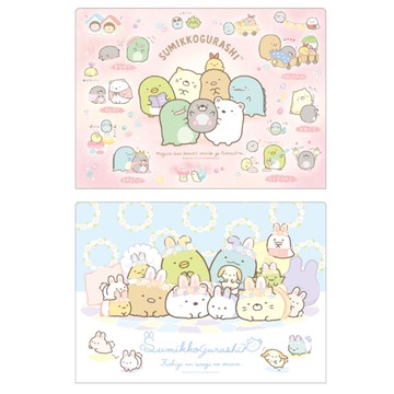 【第2件0元】角落生物-小夥伴 橫式資料袋C-悠閒/好朋友