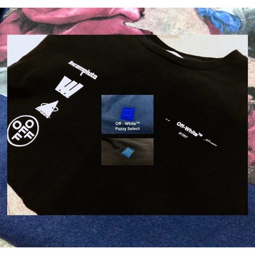 【逢甲 FUZZY】Off White Mariana De Silva Tee 黑 / 藍