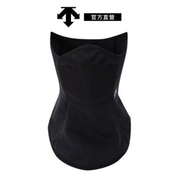 【DESCENTE】迪桑特 中性 跑步專業保暖面罩 圍脖(黑色)