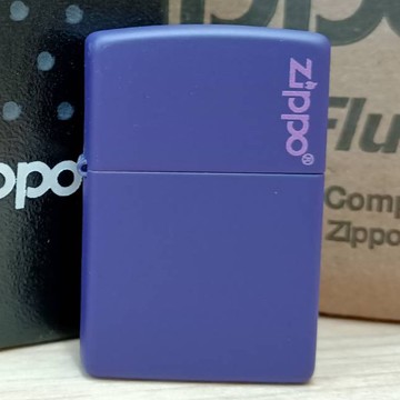 【現貨】美國 Zippo 打火機 正品 Zippo LOGO 紫色烤漆(型號.237ZL)