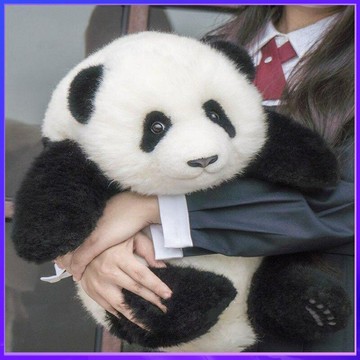 熊貓花花玩偶公仔 仿真毛絨 和花萌蘭 四川大熊貓基地