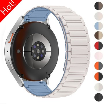 22MM 磁性錶帶適用於華為 Watch GT 6/5/4 46mm GT6 Pro/5 Pro 46MM 18mm 矽