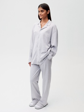 PANGAIA - Organic Cotton Pajama Sweatpants with C-FIBER - grey marl - XL XL