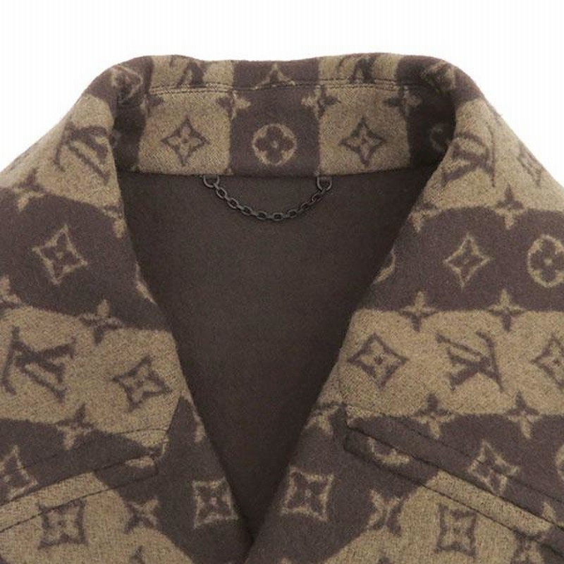 ルイヴィトン ピーコート LV×NIGO モノグラム トランク ストライプ 