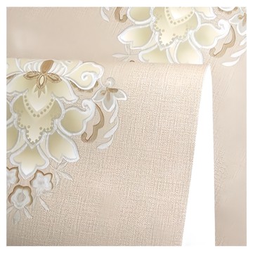 WA. WALL ART 歐風防水自黏壁紙  60 x 300cm  駝色繡布紋