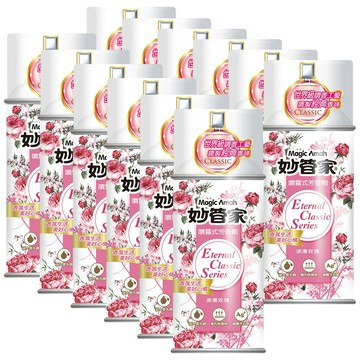 【妙管家】噴霧式芳香劑(浪漫玫瑰)300ml(12入)【全館免運】