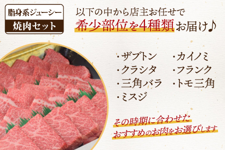 佐賀牛 希少部位 焼肉4点盛り合わせ 800g （200gx4種） A5 A4　(H085144)