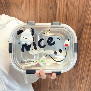 便當盒食品級不銹鋼保溫密封防漏飯盒上班學生帶飯分格隔熱餐盒 m7122