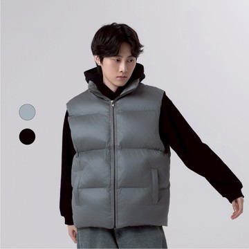 50% Fifty Percent｜科技感皮革麵包背心｜02553842002