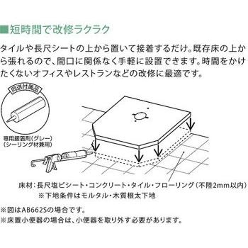 TOTO トイレ 小便器用床材 【AB660S#HD4】(床排水小便器用) ハイドロ