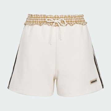 Adidas 愛迪達 Plaid Short W KU9395 女 短褲 運動短褲 休閒短褲 白 亞版 復古 格紋