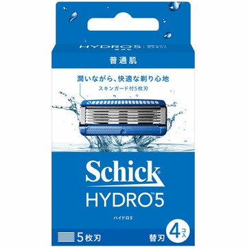 【Schick舒適牌】水次元5 刮鬍刀片 4入