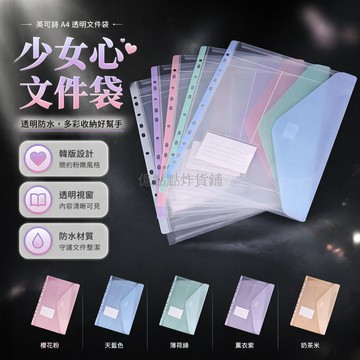 台灣出貨✨ A4 文件夾 魔術貼 活頁袋 試卷 收納 6入組 學生 辦公 產檢 樂譜
