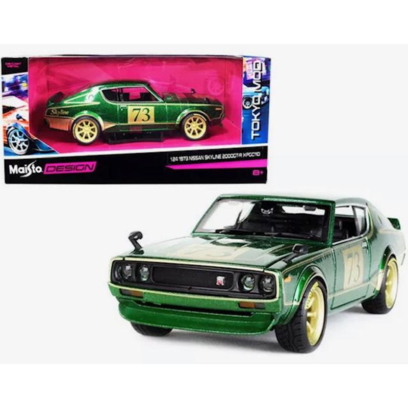 ミニカー 1/24 スカイライン ケンメリ GTR レーシング ニスモ グリーンメタ 2000GTR GTR(KPGC110) maisto 予約商品  | LINEブランドカタログ