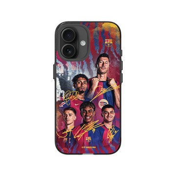 iPhone 16 Clear (相機按鈕) 酷墨灰 - FC Barcelona - Team 1 Signature Edition