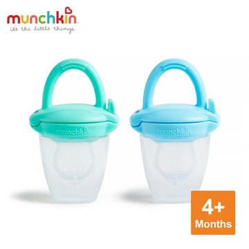munchkin滿趣健-矽膠新鮮食物咬咬訓練器(附蓋)-2入