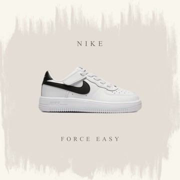 NIKE FORCE 1 白黑 休閒 魔鬼氈 空軍一號 童鞋 FN0237-101