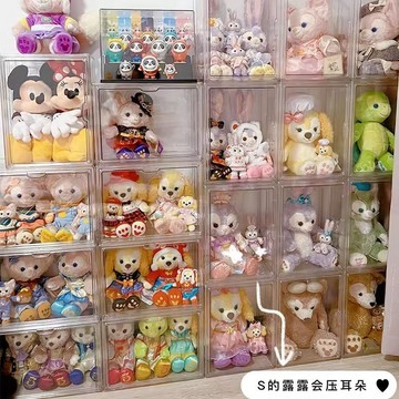 晴晴媽咪❤公仔展示盒 公仔收納盒 娃娃收納櫃 公仔盒 玩偶收納 收納箱  展示盒 大號收納盒 公仔收納櫃娃娃收納盒高透明