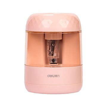 得力Deli電動削鉛筆機/VA100/粉紅