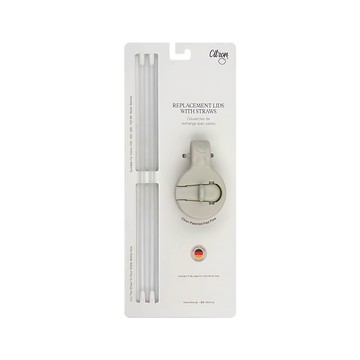 Citron 小檸檬 專利附吸管水壺蓋 適用於250-750ML水壺  輕柔灰  輕柔灰 交通  1個