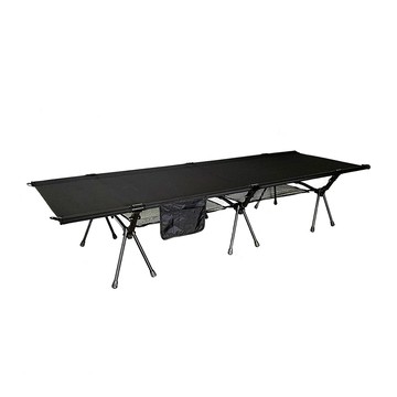 LIFECODE 鋁合金行軍床/折疊床(含置物網/手機袋/外袋)-2色可選黑色