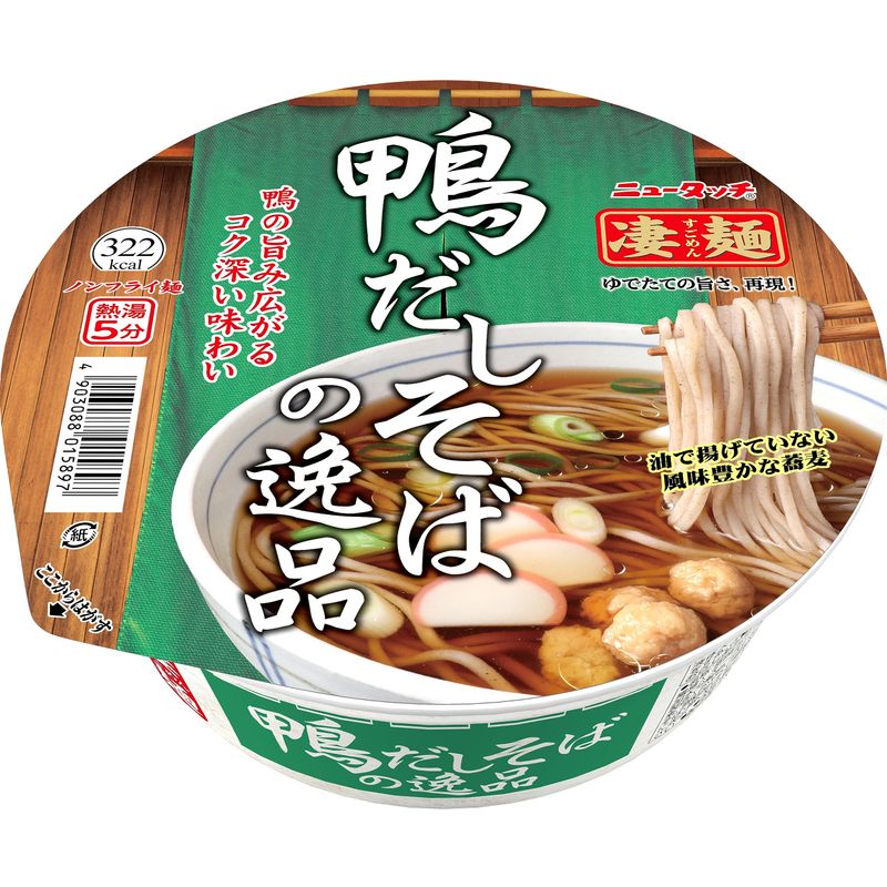 ヤマダイ 凄麺 鴨だしそばの逸品 117g 12個