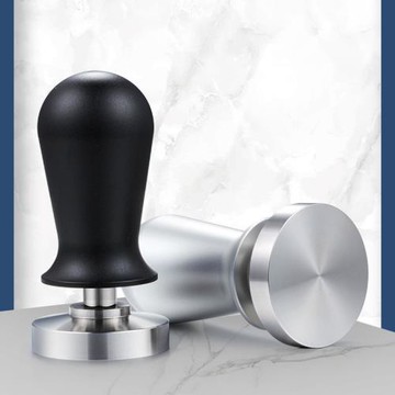 彈力咖啡壓粉器51/53/58mm錘平底恒定力食品級不銹鋼專業咖啡師