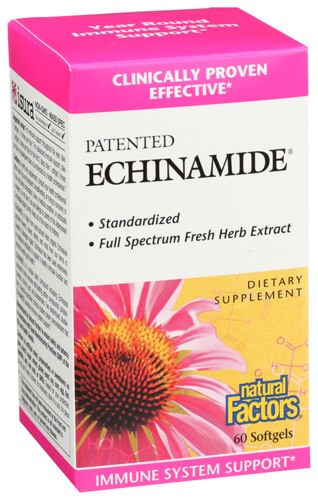 Natural Factors Echinamide Clinical Strength 60 Softgels
