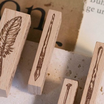 復古文具店 印章 - 鈴蘭花沾水筆