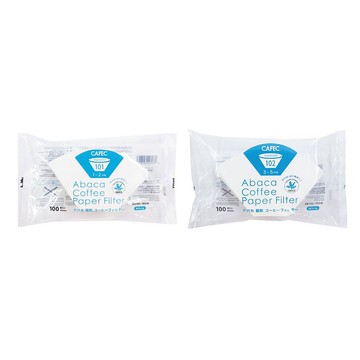 日本CAFEC 麻纖維酸素白色濾紙 扇形100張 / 共2款