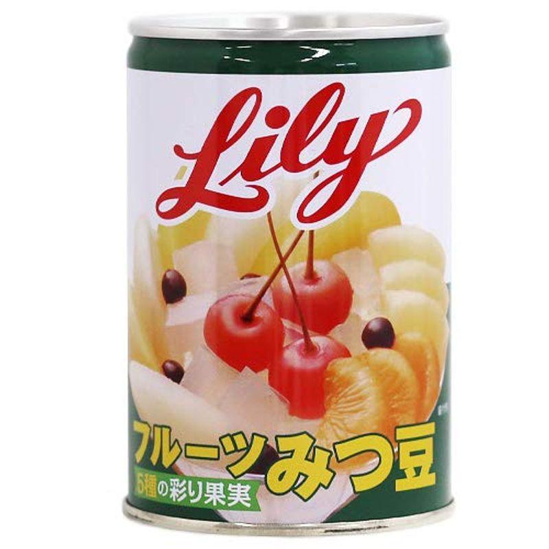 リリーコーポレーション Lily リリーのフルーツみつ豆 4号缶 425g缶×12個入×(2ケース)