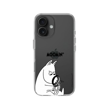 iPhone 16 Clear Case（相機按鈕） 透明 - Moomin - 頭髮分岔了嗎？