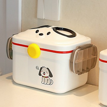 【格物】卡通醫藥箱 藥品收納盒 防塵 雙層 藥品分裝盒 藥品收納 密封藥盒 藥品盒 大藥盒 急救箱 醫療箱 醫藥箱 藥箱