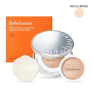 【Sulwhasoo 雪花秀】 完美珍珠光精華氣墊(15gX2)SPF50+ PA+++ NO.21 BEIGE-多款可選-水亮版/柔焦版