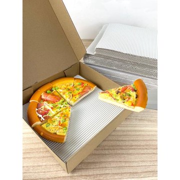 食品級雙層披薩吸油紙 6 7寸8寸9寸10寸比薩盒墊紙外賣盒瓦楞紙墊