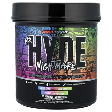 ProSupps, Mr. Hyde Nightmare, Intense Energy Pre-Workout, Sweet & Sour Candy, 1 lb 3.4 oz ( 549.2 g)