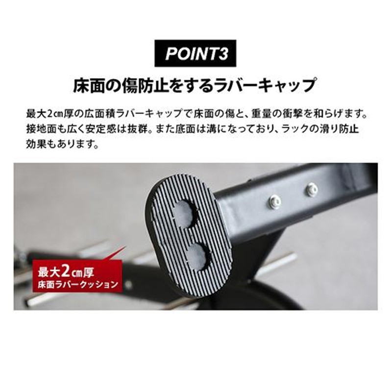 ダンベル・バーベル用 プレートラック 28mm径穴 スタンダード LE