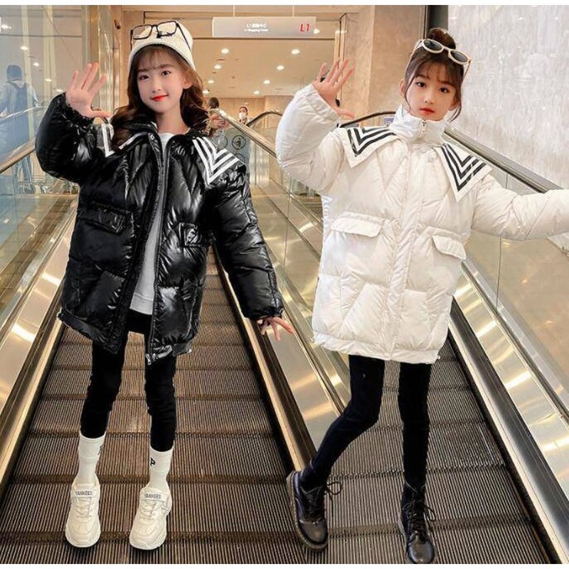 ダウンジャケット キッズ 秋冬 ジャケット セーラー襟 ミディアム丈 ハイネック ロングジャケット 女の子 ロングコート ダウンコート アウター 防寒 通販 Lineポイント最大0 5 Get Lineショッピング