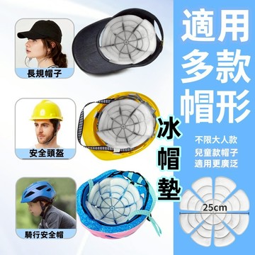 冰帽墊 保冷墊 安全帽保冷墊 勁涼帽墊 降溫帽 頭髮降溫 頭部降熱