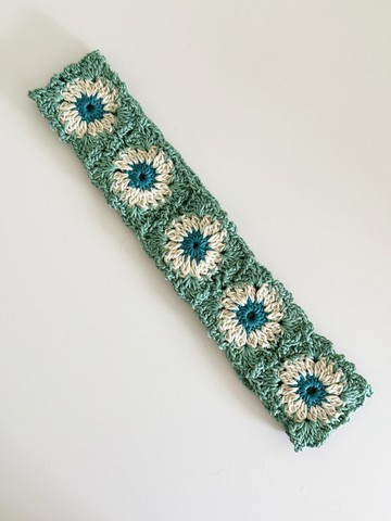 鈎織花祖母格髮帶