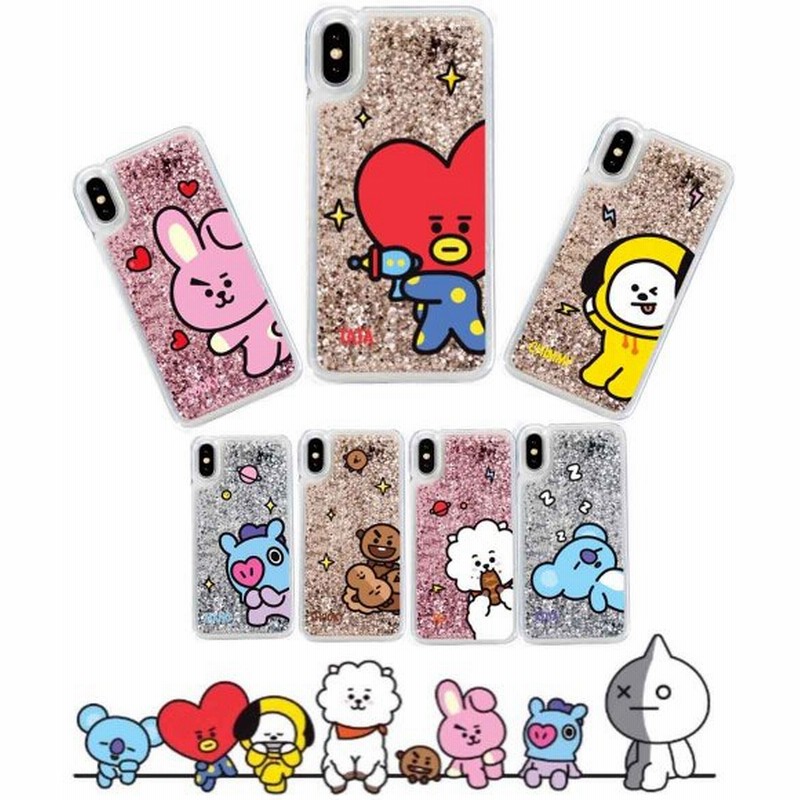 Iphoneクリアケース グリッタースマホケース グリッター Iphone7 8 Iphonex Xs 防弾少年団 Bts Bt21公式グッズ 通販 Lineポイント最大0 5 Get Lineショッピング