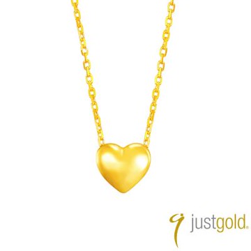 【Just Gold 鎮金店】純真心語 黃金項鍊