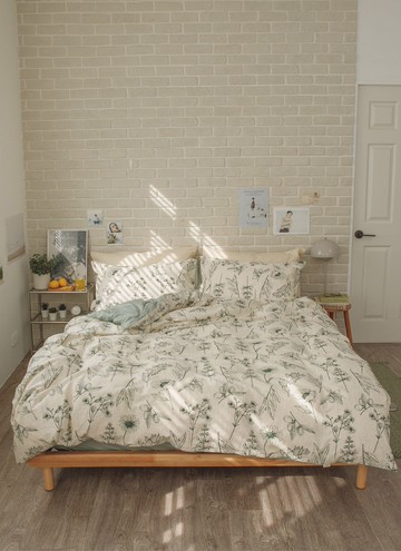 綠町 - 純棉四件組 ( 床包 + 被套 + 枕套 )